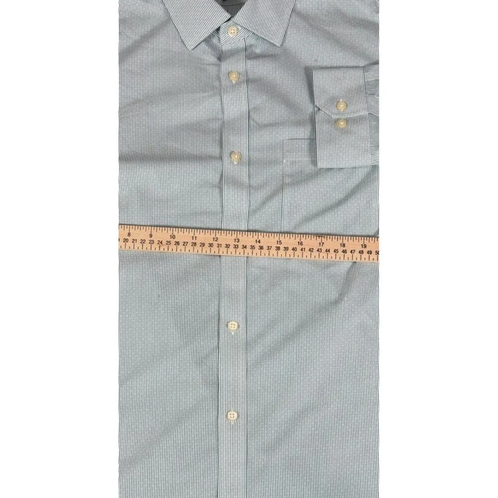 Banana Republic Mens XL NWT Green Stripe Non-Iron Classic Fit Shirt.